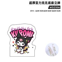 Kuromi anime standing plate 11cm