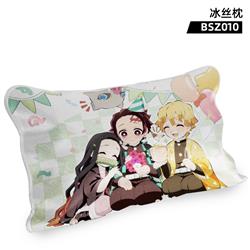 Demon slayer kimets anime ice silk pillowcase