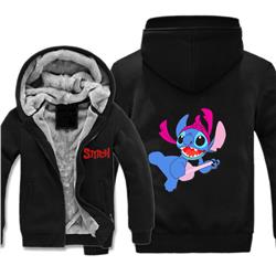 stitch anime thick hoodie