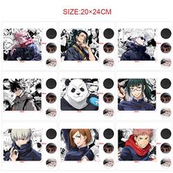 Jujutsu Kaisen anime Mouse pad 24*20cm 5pcs a set