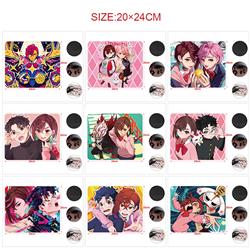 dandadan anime Mouse pad 24*20cm 5pcs a set