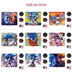 Sonic anime Mouse pad 24*20cm 5pcs a set