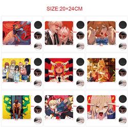chainsaw man anime Mouse pad 24*20cm 5pcs a set