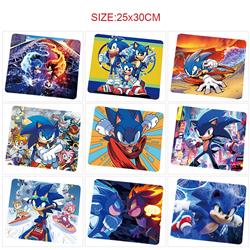 Sonic anime Mouse pad 25*30cm