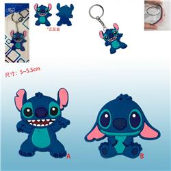 stitch anime keychain