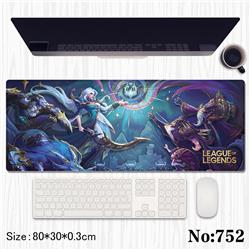 league of legends anime Mouse pad 80*30*0.3cm