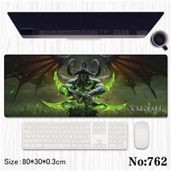 World of warcraft anime Mouse pad 80*30*0.3cm