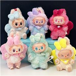 Labubu anime 17cm doll change clothes（angel bowknot）