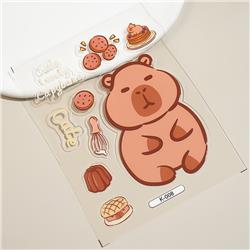 Capybara anime DIY waterproof sticker