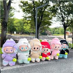 Labubu anime 17cm doll change clothes（clothes+bag+racket）