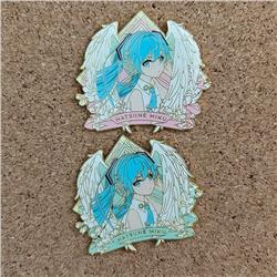 Hatsune Miku anime pin 2 pcs a set