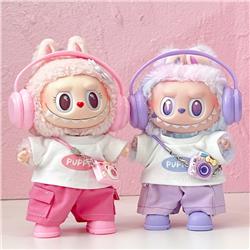 Labubu anime 17cm doll change clothes