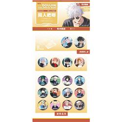 Jujutsu Kaisen anime pin 75mm 10pcs a set
