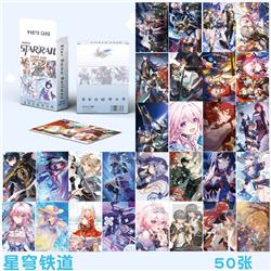 Honkai: Star Rail anime laser card 50pcs a set