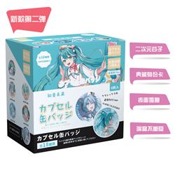 Hatsune Miku anime pin 75mm 6pcs a set