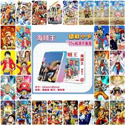 One Piece anime laser card 55pcs a set