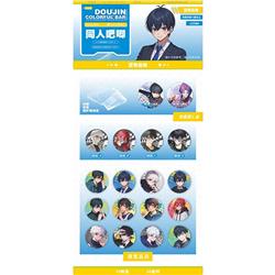 Blue Lock anime pin 75mm 10pcs a set