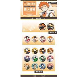 Haikyuu anime pin 75mm 10pcs a set