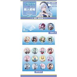 Honkai: Star Rail anime pin 75mm 10pcs a set