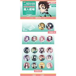 Demon slayer kimets anime pin 75mm 10pcs a set