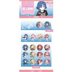 Bocchi the rock anime pin 75mm 10pcs a set