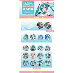 Hatsune Miku anime pin 75mm 10pcs a set