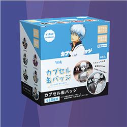 Gintama anime pin 75mm 6pcs a set