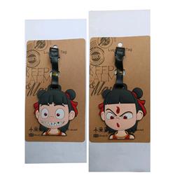 Ne Zha anime baggage tag