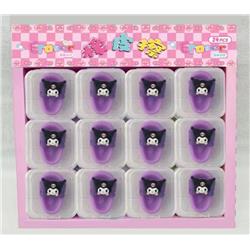 Kuromi anime eraser 24pcs a set