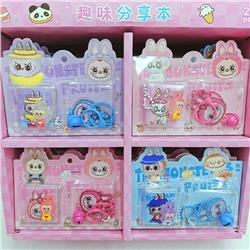 Labubu anime keychain 24 pcs a set
