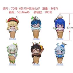Genshin Impact anime figure 11cm 6pcs a set