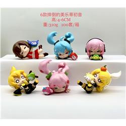 Kuromi anime figure 4-6cm 6pcs a set