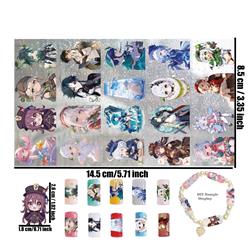 Genshin Impact anime DIY bracelets phone cases pens stationery stickers