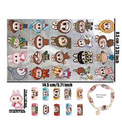 Labubu anime DIY bracelets phone cases pens stationery stickerskeychain