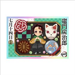 Demon slayer kimets anime colored paper 9.5x14cm
