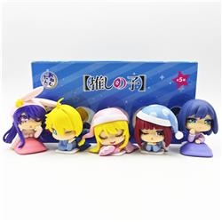 Oshi no Ko anime figure set 4-5cm 5pcs a set