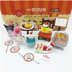Kuromi anime figure set 1-8cm 8pcs a set
