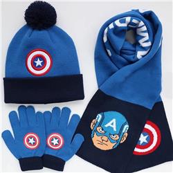 Avengers anime hat kid 3pcs a set