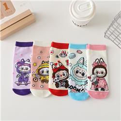Labubu anime socks price for 5pcs