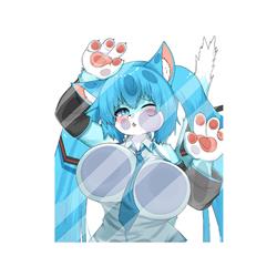 Hatsune Miku anime car sticker 13cm