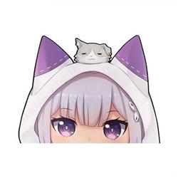 Re Zero Kara Hajimeru Isekai Seikatsu anime car sticker 13cm