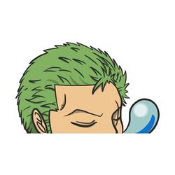 One Piece anime car sticker 13cm
