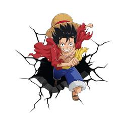 One Piece anime car sticker 13cm