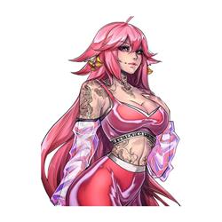 Genshin Impact anime car sticker 13cm