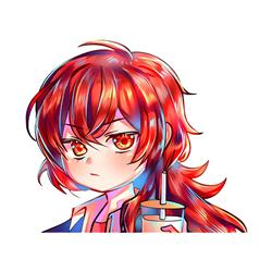 Genshin Impact anime car sticker 13cm