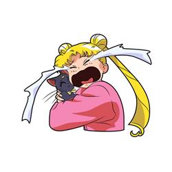 Sailor Moon Crystal anime car sticker 13cm