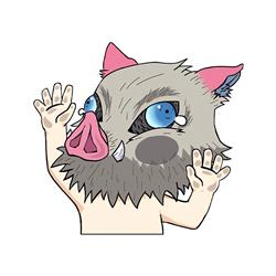 Demon slayer kimets anime car sticker 13cm