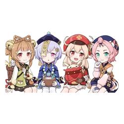 Genshin Impact anime car sticker 13cm