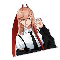 chainsaw man anime car sticker 13cm