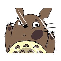 TOTORO anime car sticker 13cm